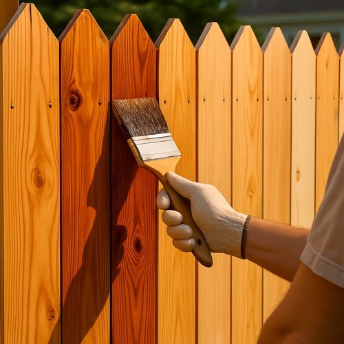 Fence Sealing and Painting Camas