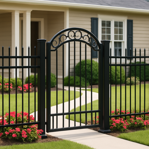 Nice Aluminum Fence and Gate In Camas.
