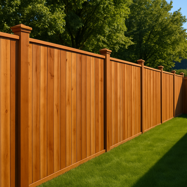 Beautiful Cedar Wood Fence