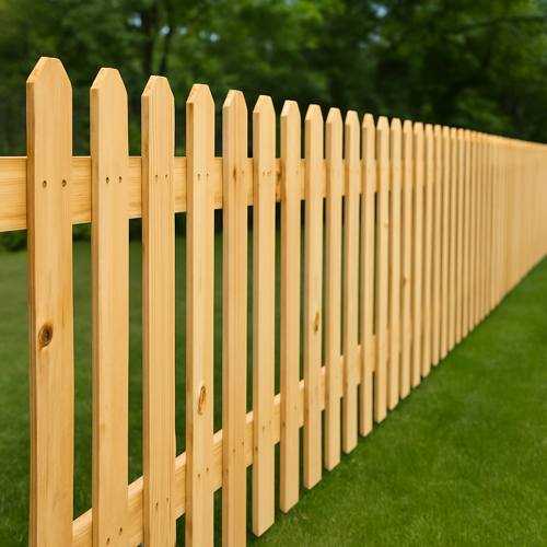 Wood Picket Fence