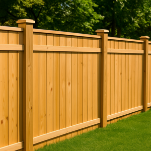 Pine Wood Fence Camas